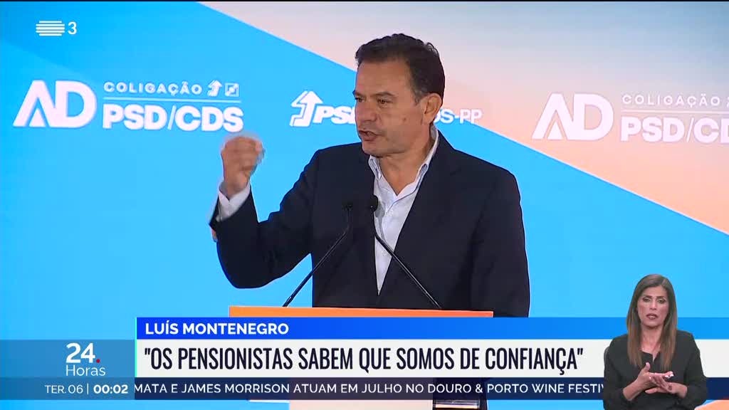 1h AD reconciliou-se com os pensionistas, diz Montenegro